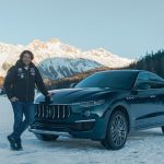 Slalom World Champion Giorgio Rocca with Maserati Levante Royale in St. Moritz (2)